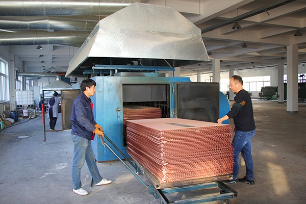 Water curtain production line
